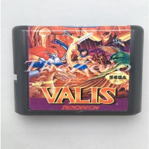 Valis EU/JAP Shell for 16 bit Game Card for Genesis System for Sega Mega Drive