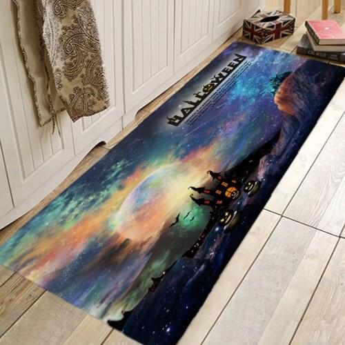 Halloween Pattern Rug Door Mat Hallway Carpets Area Rugs for Bedroom Living Room Carpet Kitchen Bathroom Anti-Slip Floor Mats