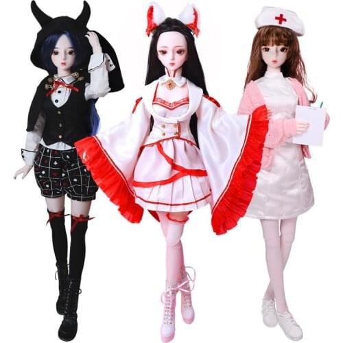 DBS doll 1/3 BJD Cosplay Collection mechanical joint Body Including hair eyes clothes 62cm height girls ICY DBS SD