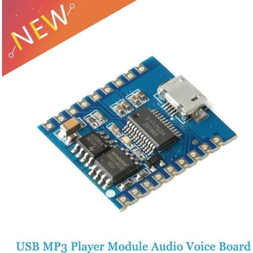 DY-SV17F Audio Module Mini MP3 Player 32Bit IO Trigger USB Download Flash Voice Module