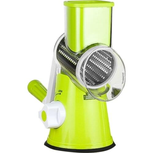 Multifunctional Vegetable Shredder Hand Drum Rotary Grater Shred Potato Slicer Roller Shape Stainless Steel Crank Handle