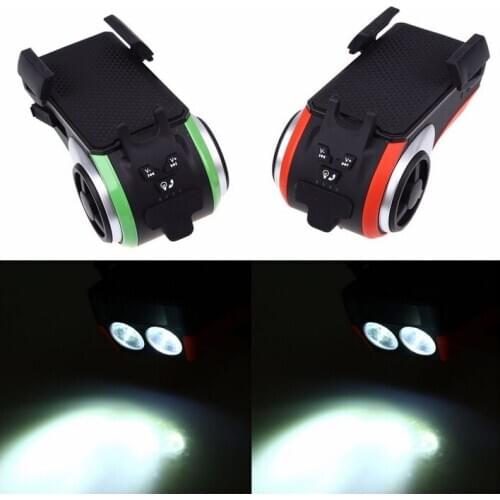 Multifunction Phone Mount Audio Bluetooth Speaker Cellphone Charger Green