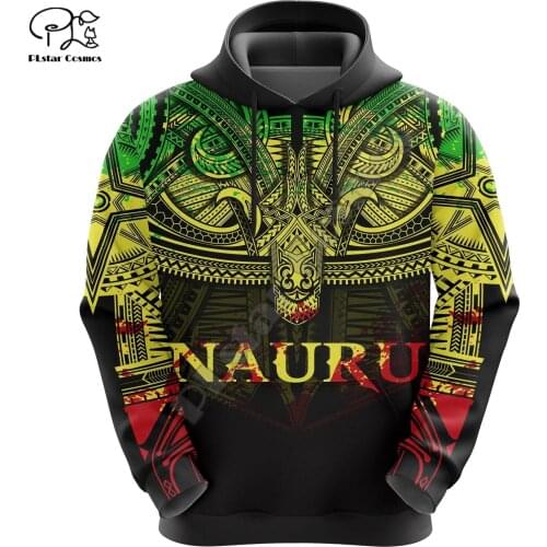 NewFashion Nauru Micronesia Island Country Flag Tribal Culture Retro Pullover 3DPrint Men/Women Autumn Colorful Funny Hoodies A6
