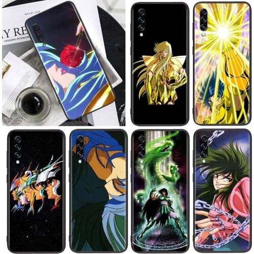 Falls Saint Seiya Shiryu Anime for Samsung Galaxy A90 A80 A70 A60 A50 A40 M30 A20E A2Core A10S A10E Soft Black Phone Case