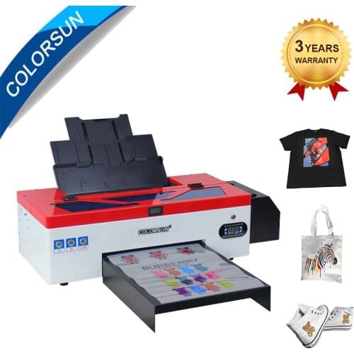 Colorsun A3 DTF Printer For Directly Transfer Film on T-Shirt Jeans Hoodies Caps Shoes Heating Transfer Printing Machine Upgrade