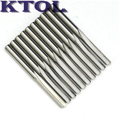 NEW! Single Flute Straight Router Bit,3.175*17mm Carbide Solid End Mill CNC Tools Wood Cutter,CNC Milling Tool on MDF Foam