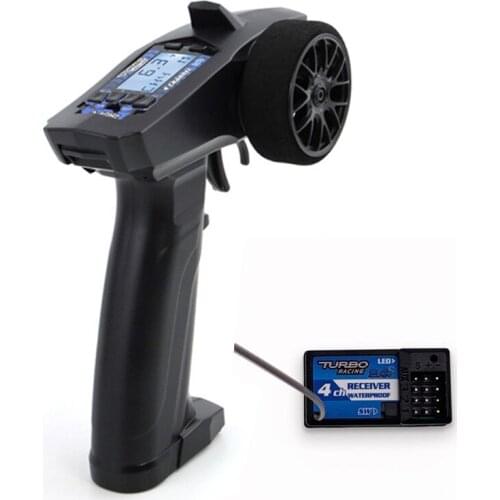 Turbo Racing P32 91803G VT LCD Display SVC Gyro 2.4G 4CH Remote Control Transmitter RX41 waterproof Receiver RC Car boat parts
