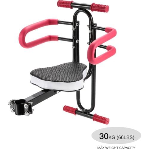 Detachable PU Bicycle Child Seat Baby Front Mount Safety Seat Carrier With Handrail And Back Rest Bike Accessories