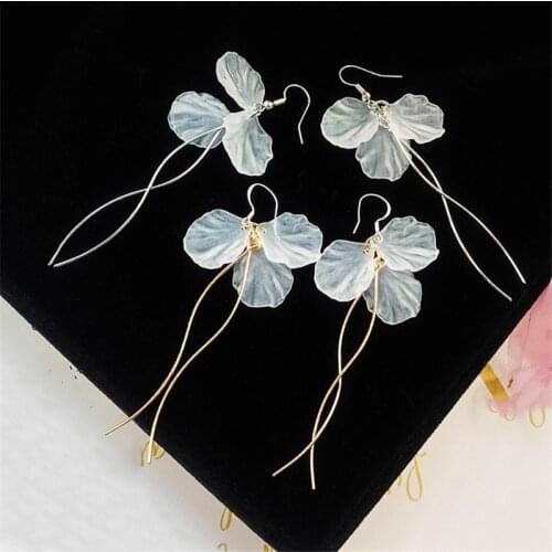 Flower Tassel Earrings Temperament Long Geometric Pendant Earrings Acrylic Fashion Woman Jewelry Accessories Earrings Fairy 2020