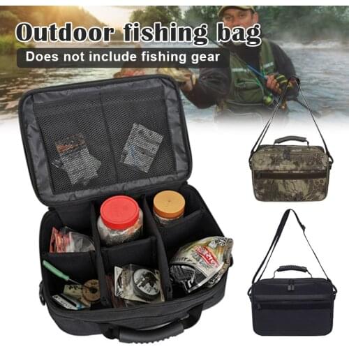 Fishing Reel Gear Bag Portable Waterproof Organizer Storage Spinning Baitcasting Fly Reels Oxford Fishing Tackle Bag Peche