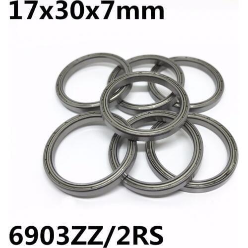 10PCS 6903ZZ 6903-2RS Thin wall ball bearings 17x30x7 mm Bearing steel High quality 6903 6903Z 6903RS