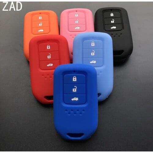 ZAD Silicone Car Key Cover case for Honda Accord 9 Crider 3 Buttons Smart Car key Protection shell accessories
