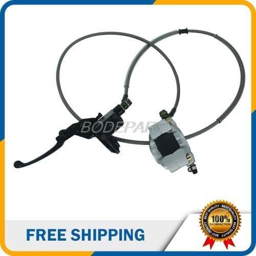 Motorcycle Parts Front Hydraulic Brake Assembly With Brake Pads Hydraulic Cable For Dirt Pit Bike ATV Free Shipping