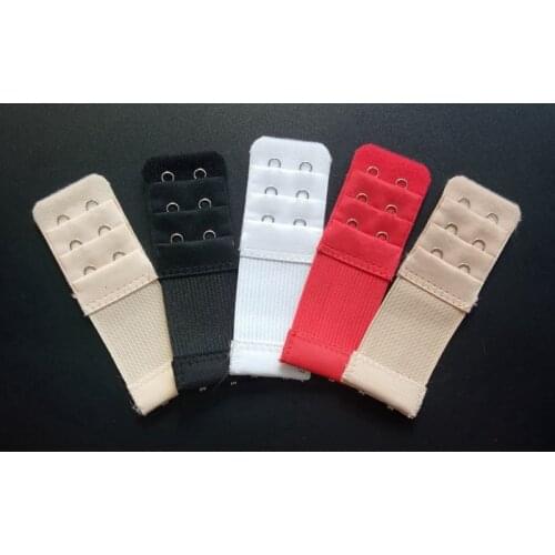 4/6Pcs Elastic Bra Extender Clip Clasp Buckle Adjustable Back Belt Buckle Women Underwear Accessories Soft Nylon Bra Extension