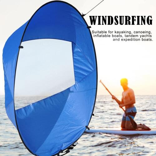 42-inch Downwind Sail Kit Kayak Sail Kayak With Storage Bag Foldable Paddle Board Accessories Suitable For Kayak Boats Sailing