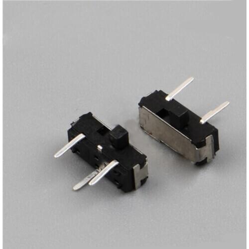 5pcs small dial switch 3 feet 2 side flank switch sliding switch mini type