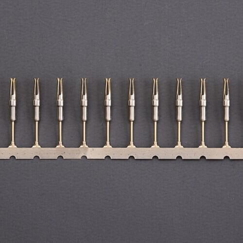 50Pcs Tube Socket Pins Tinned Brass Nixie/VFD Durable Tube Socket Pins 1.0mm Gold-plated Tube Pins IN-12 IN-18 IN-8 QS30-1