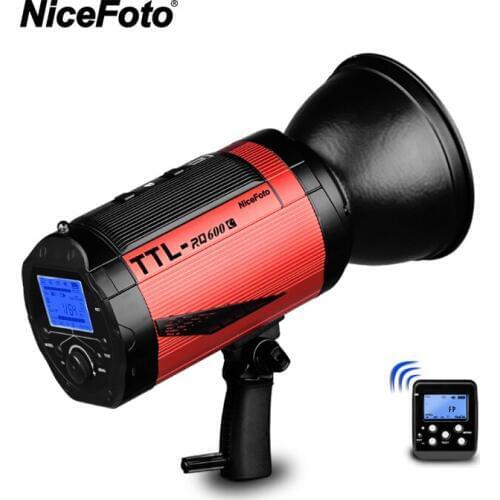 NiceFoto TTL-RQ600C TTL 2.4G Wireless 600W HSS 1/8000S High Speed Flash Speedlite withTransmitter TX-C01 for Canon DSLR Camera