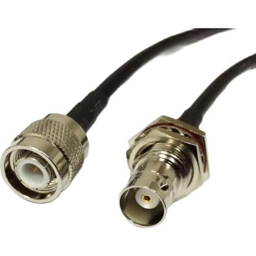 Wireless Router Cable TNC Male To BNC female bulkhead Pigtail cable RG58 50CM/100CM wholesale