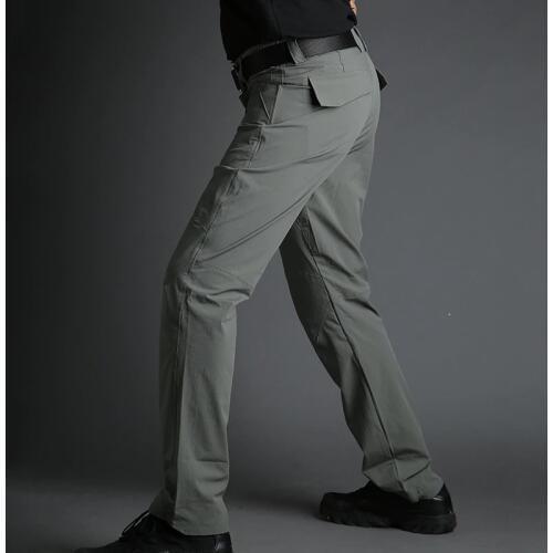 Summer Outdoor Training Quick Dry Thin Lightweight Urban Tactical Pants Mens Stretch Breathable Nylon Anti Tear Cargo Trousers