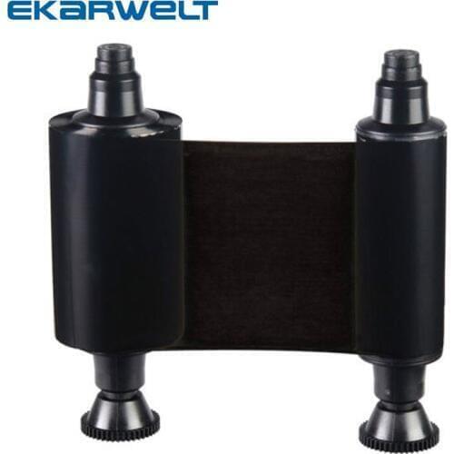 10rolls R2011 K black Ribbon Compatible for evolis Pebble Dualys Securion Printers 1000 prints/roll