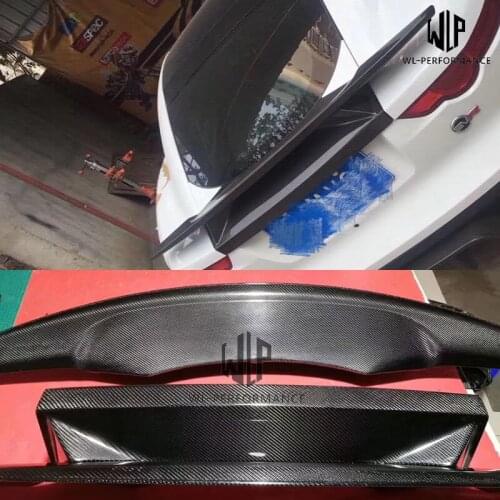 F-TYPE Racing Version High Quality Carbon Fiber Car body kit Rear Trunk Spoiler Lip Wing For Jaguar T-TYPE Car Styling