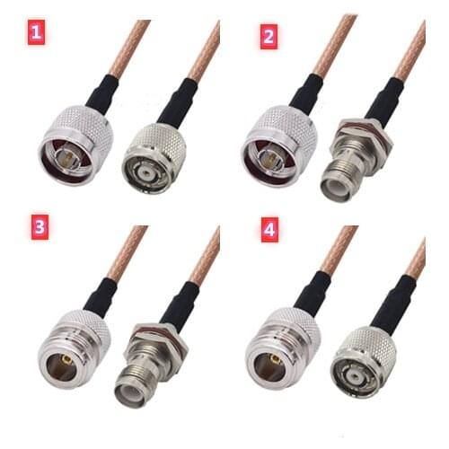 N To RP-TNC Female Jack & Male plug RF Adapter RG316 Cable Coaxial Jumper Pigtail RG-316 Extension Cable