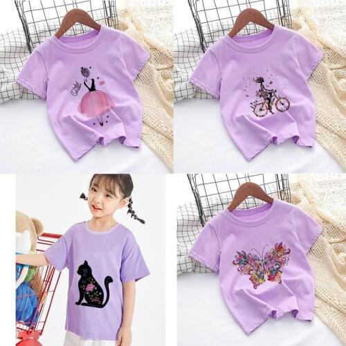 Summer Children Kids T-shirt For Boys Boy T Shirt Girls Tops Cartoon Baby Clothes Tee Short Sleeve Kawaii Shirts New 2021 O-neck