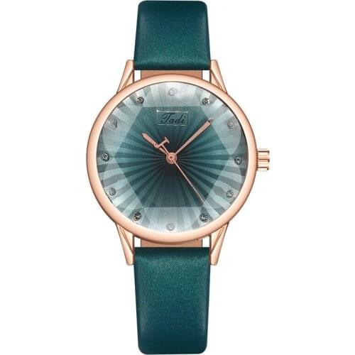 Ladies fashion Korean Rhinestone Rose Gold Quartz Watch Female Belt Watch Ladies Watches dropship Relogio Feminino