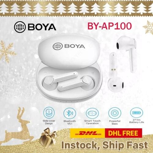 NEW BOYA BY-AP100 Bluetooth headset binaural invisible single ear in-ear Android Apple universal