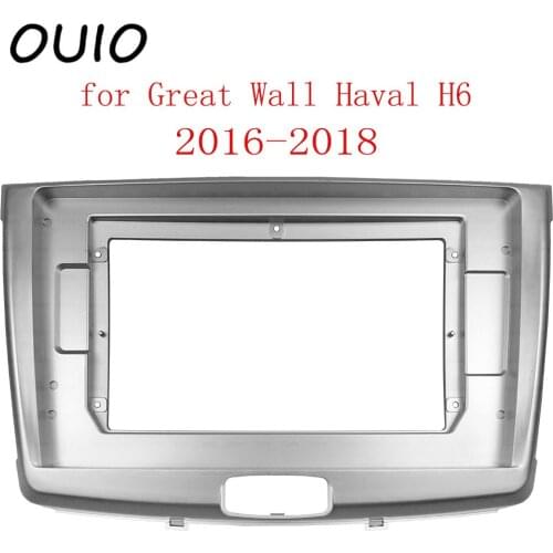 OUIO 10.1inch car dashboard Double Din DVD frame decoration kit dashboard panel suitable for Great Wall Haval H6 2016-2018 frame