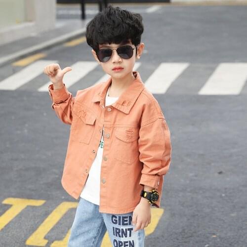 2021 Soft Spring Autumn Coat Outerwear Top Children Clothes Kids Costume Teenage School Boy Clothing High Quality