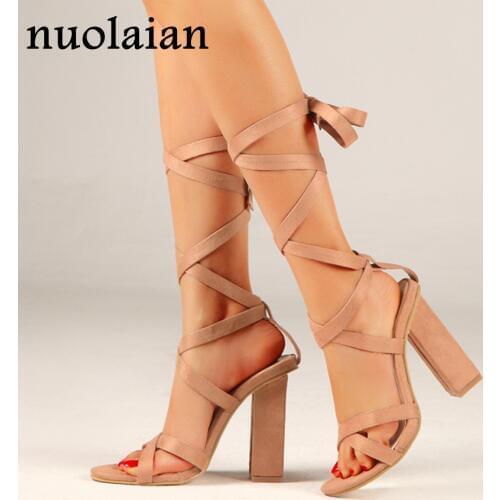 11CM High Heels Sandal Shoes Women Summer Ankle Strap Sandals Woman High Heel Shoes Lady Platform Pumps Dress Pump Shoe