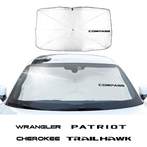 Car Windshield Sunshade Anti UV Visor Protector Parasol For Jeep Renegade Cherokee Compass Patriot Auto Accessories Styling