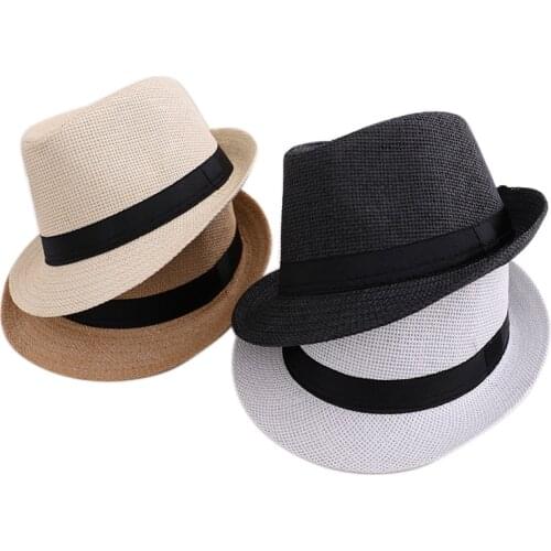Mother Kids Straw Hat for Adult Girls Boys Summer Outdoor Travel Panama Hats Beach Protection Suncap Casual Children Accessories