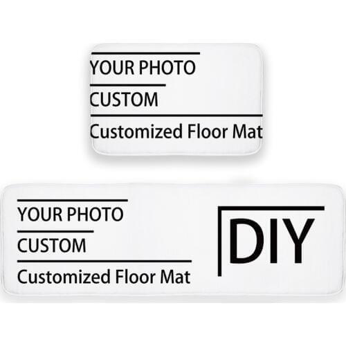Modern Bedroom Custom Your Photo Mat Print Hallway Kitchen Carpets Doormats Floor Home Mats Living Room Rug Tapete Sanitizante