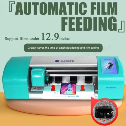 Sunshine SS-890C PRO 12.9 Inch Intelligent WIFi+Bluetooth Film Cutter For AirPods iPads phone watches laptops sheet Tape Cut