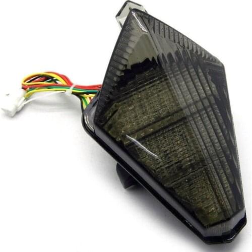 Motorcycle LED Brake Tail Light Turn Signal Fits For YAMAHA YZF-R1 YZF 1000 R1 2007 2008 Smoke Color Motorbike TailLight