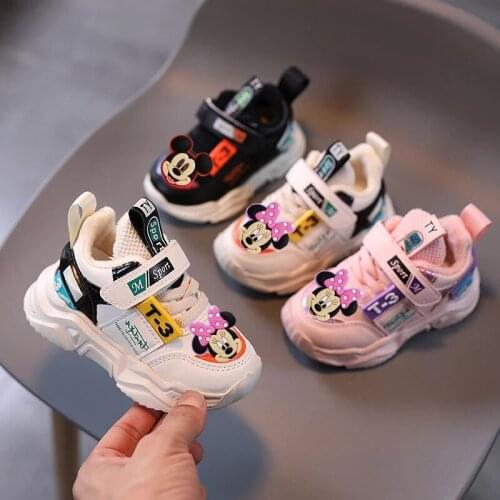Disney baby casual shoes boys and girls white shoes childrens casual shoes summer hollow single mesh baby toddler shoes