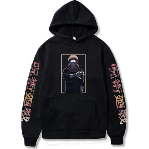 Jujutsu Kaisen Print Warm Clothing Streetwear Fashion Swearshirt Oversize Hoody