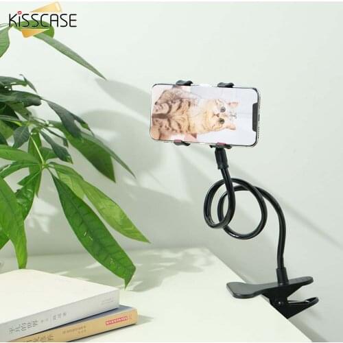 KISSCASE Universal Cell Phone Holder Flexible Long Arm Lazy Stand Tablet Bed Desk Car Mount Bracket Holder For iPhone Samsung