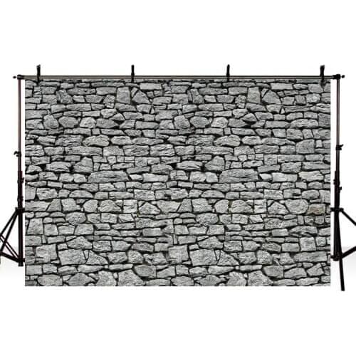 DAWNKNOW Wall Vinyl Photography Background For Gray Wall Stone Children Photo Shoot Backdrdop For Newborn Photo Studio lv2228