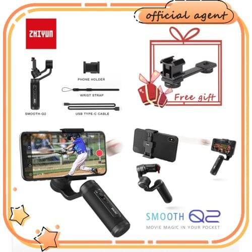ZHIYUN Official SMOOTH Q2 Phone Gimbal 3-Axis Pocket-Size Handheld Stabilizer for Smartphone iPhone Samsung HUAWEI Xiaomi Vlog