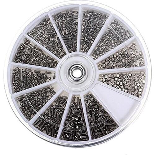 12 Kinds 600/1000 Pcs of Small Stainless Steel Screws Electronics Nuts Assortment for Home Tool Kit