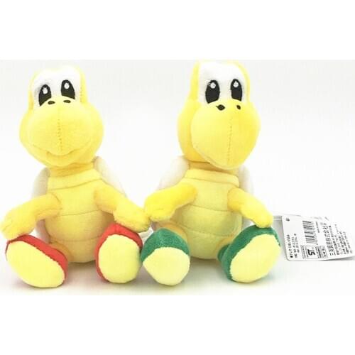 15cm High Soft Marios Red Green Tortoise Turtle Koopa Troopa Plush Doll Toy