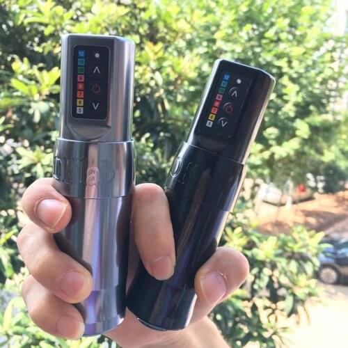 36MM Tattoo Battery Pen with LED Display Professional Wireless Tattoo Pen,Customized Coreless Motor,2400 mAh