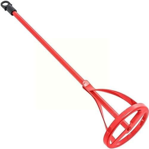 Hexagonal Shaft Plaster Paint Mixer Red Mixing Rod Tool Accessories Construction Plastering Shovel Drill For Electric Morta T1S8