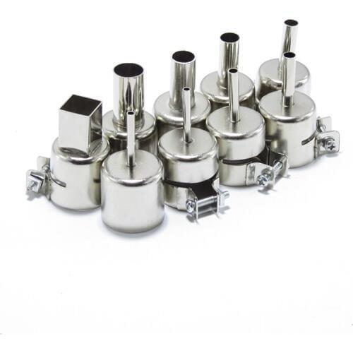 9pcs/PCS) BGA Nozzle SAIKE ATTEN 852D+ 850 909D Hot air Diameter 850 Series BGA Air Nozzle for Saike ATTEN Hot Air Gun Nozzle