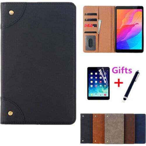 Case For Huawei MatePad T8 business Cover Kobe2-L03 KOB2-L09 Stand Cover with Card Slots+film+pen