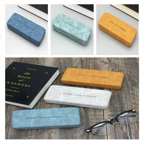 1Pcs New Fashion Portable Glasses Case Retro Myopia Sun Eye Case Reading Glasses Storage Box Sunglasses Case Glasses Accessories